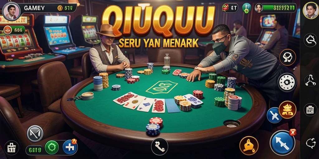 Gameplay QiuQiu yang mendebarkan dan penuh strategi.