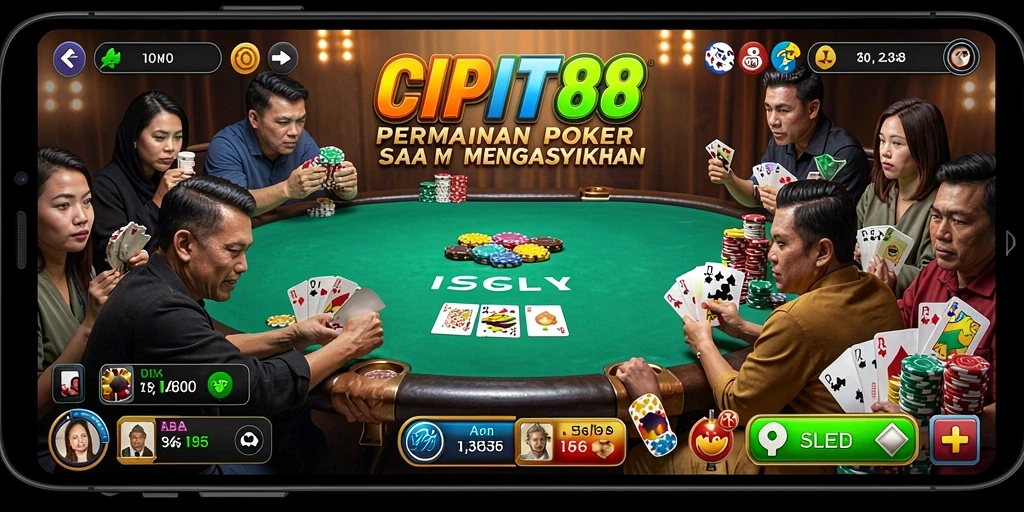 Screenshot gameplay CIPIT88 menampilkan keseruan permainan Poker.