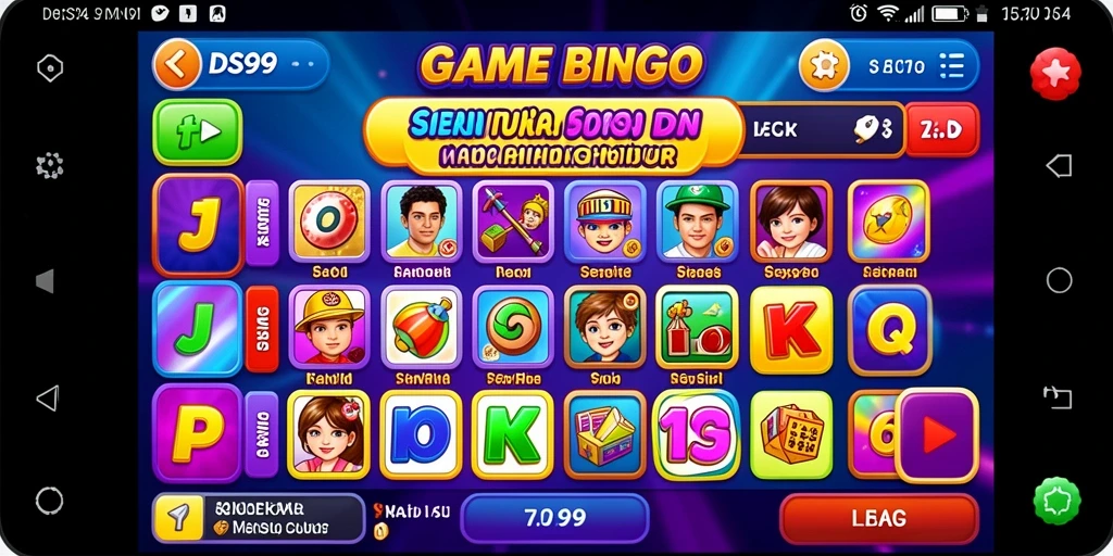 Tampilan gameplay DS99 dengan suasana Bingo yang ceria.