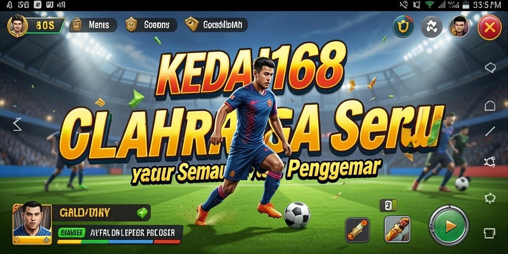 Tangkapan layar KEDAI168 menampilkan gameplay olahraga yang menegangkan dan interaktif.