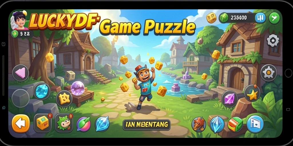 Tampilan gameplay Puzzle yang menarik dari LUCKYDF.