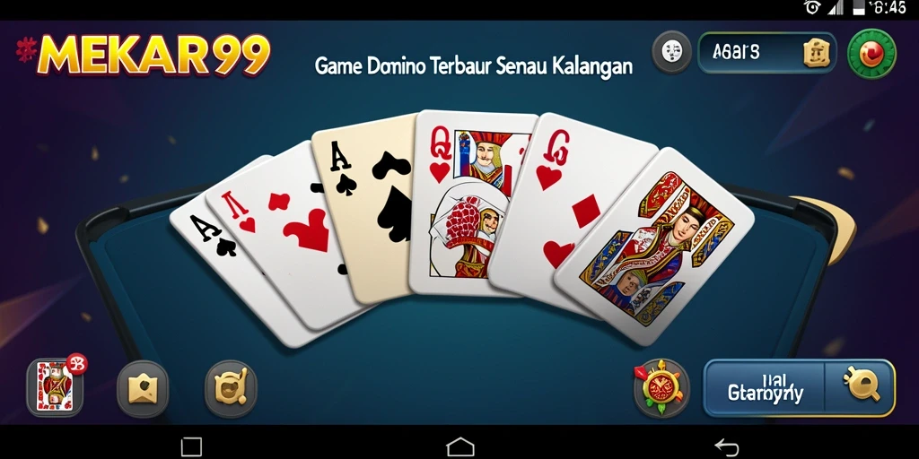 Gameplay seru MEKAR99 yang menghadirkan Domino klasik.
