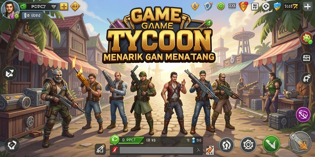 Tangkapan layar utama PCPC7 yang menunjukkan gameplay Tycoon yang menarik.