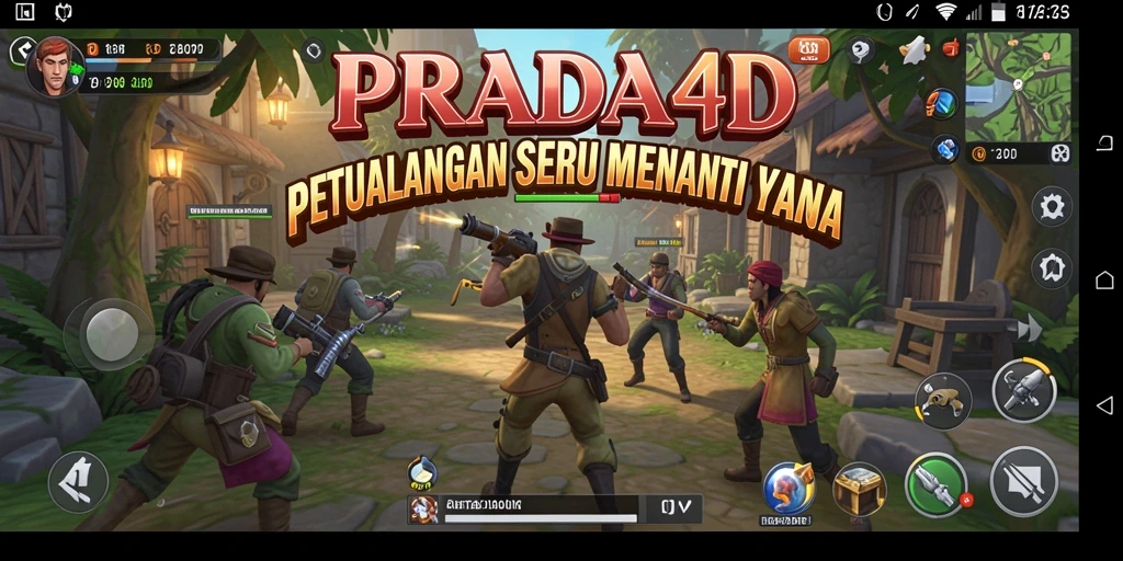 Screenshot gameplay PRADA4D menampilkan aksi petualangan yang mendebarkan.