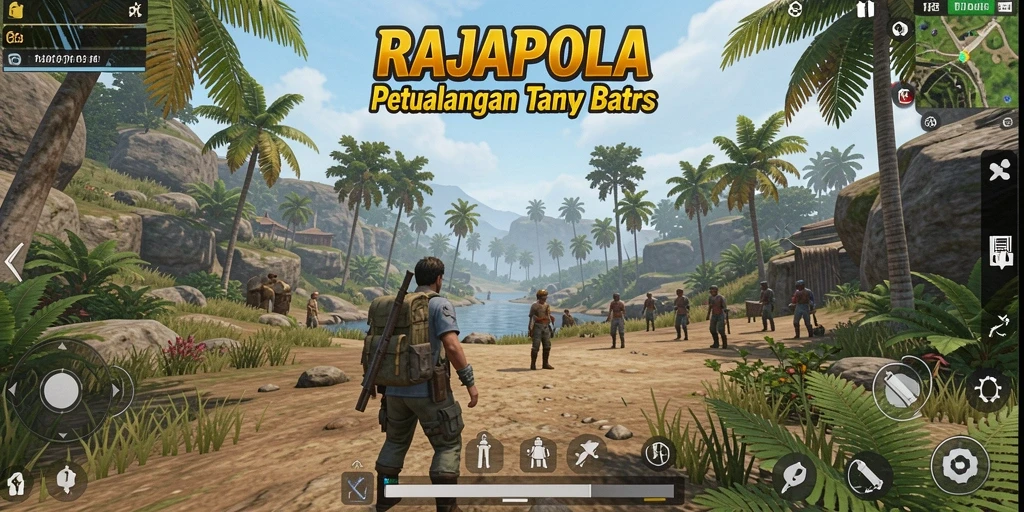 Screenshot RAJAPOLA menampilkan kebebasan eksplorasi di dunia terbuka.