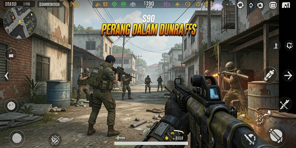 Screenshot menunjukkan intensitas gameplay dalam S80 yang mendebarkan.