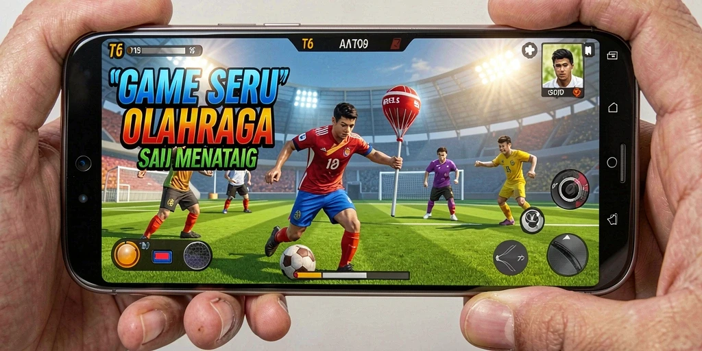 Screenshot gameplay T6 dengan aksi seru di lapangan.