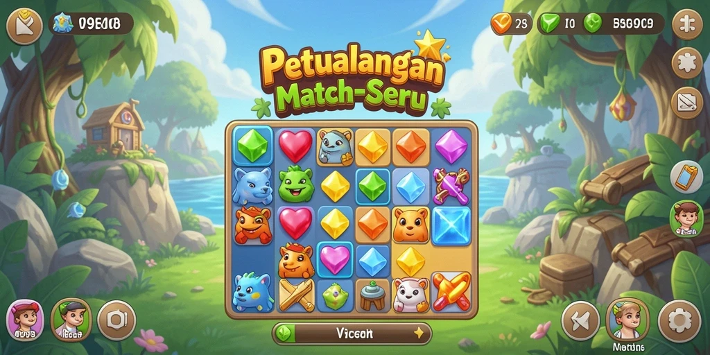 Tampilan menarik dari gameplay V98 yang mengasyikkan.